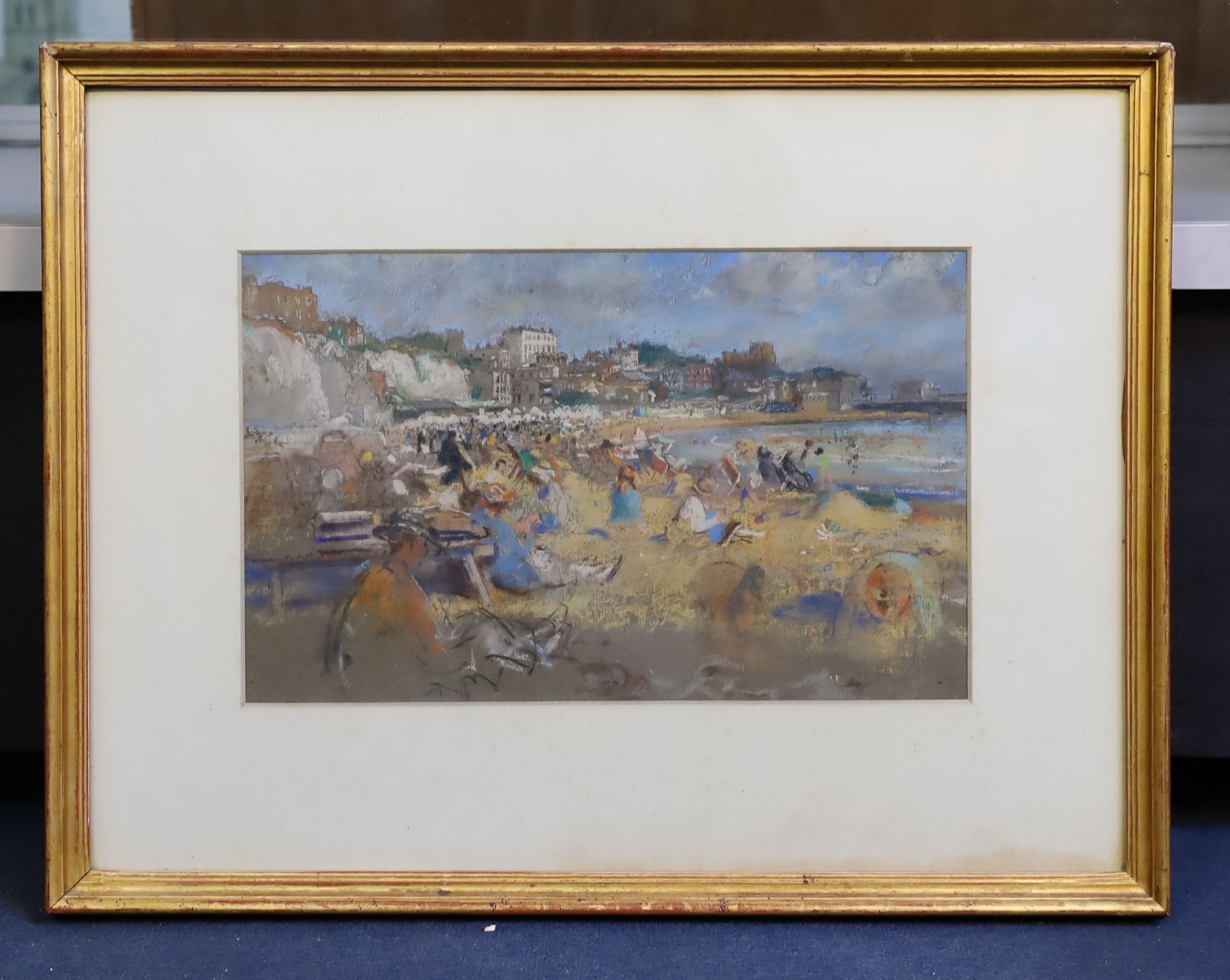 Henry Tonks (1862-1937), 'Broadstairs', pastel and watercolour on paper, 27 x 43.5cm